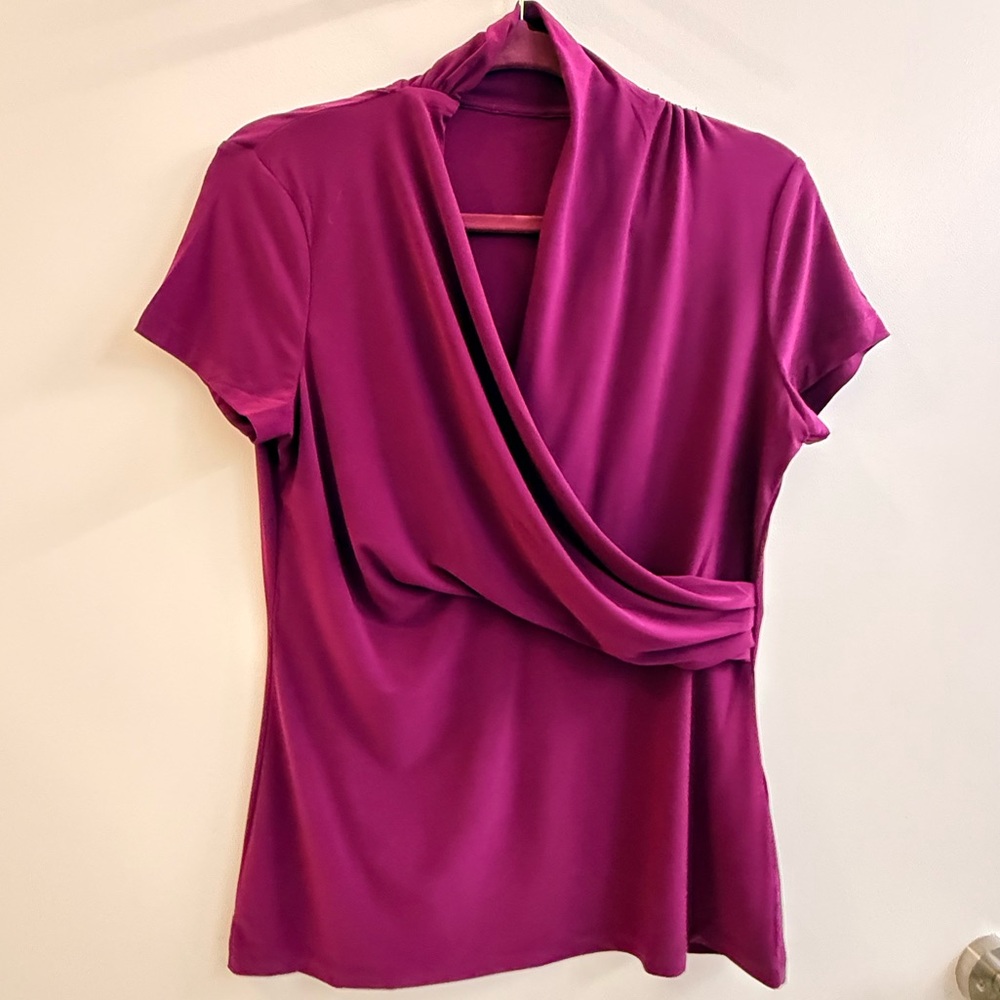 Elegant purple blouse